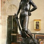 Donatello, David, c. 1440 or later, 1460s?  bronze, Museo Nazionale del Bargello, Florence