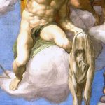 Detail of Michelangelo&#39;s The Last Judgement, Sistine Chapel.