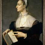 Bronzino, Portrait of the poet Laura Battiferri, wife of sculptor Bartolomeo Ammannati, 1550-1555, Palazzo Vecchio, Florence.