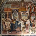Domenico di Bartolo, The Reception of Pilgrims and Distribution of Alms, 1440-41, Santa Maria della Scala, Siena