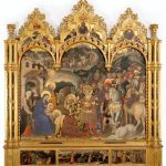 Gentile da Fabriano, Strozzi Altarpiece, The Adoration of the Magi, 1423, tempera and gold on panel, 3000 x 2820 mm, Florence: Galleria degli Uffizi