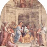 Pontormo, The visitation, 1514-1516, fresco, 3920 x 3370 mm, Chiostro dei Voti, Santissima Annunziata, Florence