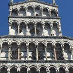 San Michele in Foro, built over ancient Roman forum, rebuilt after 1070, façade 13th C, Lucca